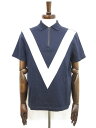 【ルイヴィトン LOUIS VUITTON】 AMERICA'S CUP2017 ハーフジップ半袖ニットポロシャツ (メンズ) sizeXS 紺 伊製 H9Y67WJ11 □33MN5385□ 【中古】(4)