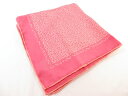 超美品 【ブリオーニ Brioni】 37×37センチ 花柄プリント ポケットチーフ ハンカチ (メンズ) ピンク系 □3ME7461□ 【中古】
