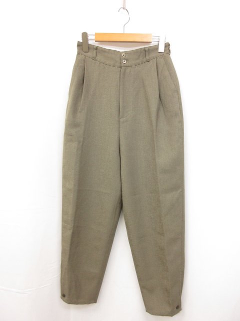 極美品【マッキントッシュフィロソフィー】H9R34-350-73 春夏♪ 織柄 パンツ スラックス (レディース) size1 カーキ系 □35LP2500□ 【中古】
