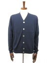 未使用【ザノーネ ZANONE】812967 ZY318 Z0542 定価42350円 ハイゲージ コットンニット カーディガン (メンズ) size50 ネイ...
