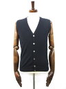 未使用 【ザノーネ ZANONE】 811936 Z0290 Z0011 定価51700円 flex WOOL ニットベスト ジレ (メンズ) size44 濃...