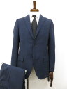 【ラルディーニ LARDINI】EA801AQ シングル3ボタン段返り スーツ (メンズ) 44REG ネイビー系 グレンチェック イタリア製 ◯32RMS04...