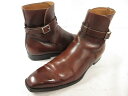 【ジョセフ JOSEPH】 レザー プレーントゥ ジョッパーブーツ 紳士靴 (メンズ) size42 ブラウン系 ◯30MZA6842◯ 【中古】