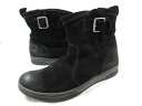 超美品 【ディーゼル DIESEL】 スエードレザー サイドストラップ ショートブーツ 紳士靴 (メンズ) size25.5 ブラック ◯30MZA6855◯ ...