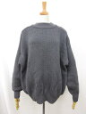 超美品【GOLDEN GOOSE ゴールデングース】 G25D040.A3 オーバーサイズ 長袖ニット (レディース) sizeS ミディアムグレー系 ◯35L...