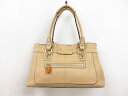 【コーチ COACH】 C1085-F14686 シボレザー ハンドバッグ (レディース) ベージュ系 □5LG3048□ 【中古】