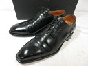 超美品 【スコッチグレイン SCOTCH GRAIN】 L-2410 パンチドキャップトゥ 内羽根 シューズ 靴 (メンズ) size23.5 ブラック ◯30MZA6950○ 【中古】(4)