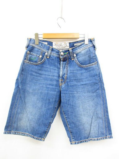 美品【JACOB COHEN ヤコブコーエン】 PW633 ハーフパンツ スラックス (メンズ) size32 インディゴブルー系 イタリア製 ◯35MPA2822◯ 【中古】 美品【JACOB COHEN ヤコブコーエン】 PW633 ハーフパンツ スラックス (メンズ) size32 インディゴブルー系 イタリア製 ◯35MPA2822◯ 【中古】