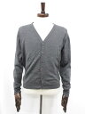 【ジョンスメドレー JOHN SMEDLEY】 ウール Vネック 長袖 ハイゲージニット カーディガン (メンズ) sizeS グレー ◯5MN5619◯ 【中古】