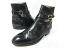 【TANINO CRISCI タニノクリスチー】 レザー プレーントゥ ジョッパーブーツ 紳士靴 (メンズ) size5.5 ブラック ◯30MZA7005○ ...