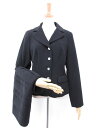 超美品【Harrods ハロッズ】ジャケット×ティアードスカート セットアップ スーツ (レディース) size2 ブラック ◯17LS1074○ 【中古】
