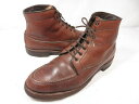 【ALDEN オールデン】 3560 レザー プレーントゥ 2アイレット チャッカブーツ 紳士靴 (メンズ) size8D ブラウン系 ◯30MZA7021◯ ...