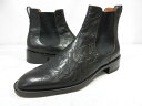 未使用 【ジバンシィ GIVENCHY】 星型レザー プレーントゥ サイドゴアブーツ 紳士靴 (メンズ) size42 ブラック ○30MZA7050○ 【中古...