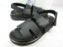 極美品 【ゼウス ZEUS】 5009 コンフォートボリュームソール バックストラップサンダル 紳士靴 (メンズ) size42 ブラック ◯30MZA7084...