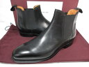 未使用 【ジョンロブ JOHN LOBB】 ローリー LAWRY プレーントゥ サイドゴアブーツ 紳士靴 (メンズ) size5.5E8695 ブラック ◯30...