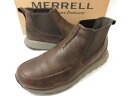 超美品 【メレル MERRELL】 J000075 ミドルカット サイドゴアブーツ シューズ 紳士靴 (メンズ) size25.5 ブラウン系 ◯30MZA71...