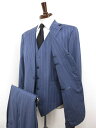 美品【BELVEST ベルベスト バーニーズニューヨーク】Super180’s 3ボタン スーツ (メンズ) size52/7R ネイビー系 A70535S ◯32RMS0806◯ 【中古】