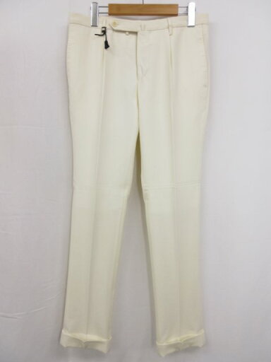 未使用品【インコテックス INCOTEX】Super120’S slimfit 秋冬♪ スラックス パンツ (メンズ) size46 アイボリー系 ◯35MPA2980◯ 【中古】 未使用品【インコテックス INCOTEX】Super120’S slimfit 秋冬♪ スラックス パンツ (メンズ) size46 アイボリー系 ◯35MPA2980◯ 【中古】