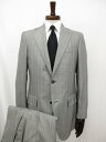 超美品【Salvatore Ferragamo サルヴァトーレフェラガモ】A1475EA 2ボタン スーツ (メンズ) 46/7REG グレー ナチュラルな織柄...