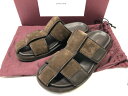 極美品 【ジョンロブ JOHN LOBB】 WHISTABLE ウィスタブル スエード スポーティー ベルクロ サンダル 靴 (メンズ) 8 濃茶 ◯30MZA7166◯ 【中古】(4)