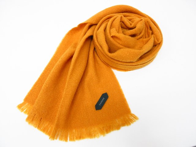未使用【ザノーネ ZANONE】822540 ZM256 Z1659 定価29700円 カシミヤ14%混 ストール マフラー (メンズ)..