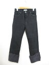 極美品【リーバイス リダン Levi's RE/DONE】ロールアップ デニムパンツ ジーンズ (レディース) size26 ネイビー系 ◯35LP2513◯ ...