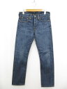 超美品【RRL ダブルアールエル】12575 コットン100% スキニーデニム パンツ (レディース) size27 インディゴブルー系 ◯35LP2528◯ ...