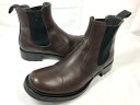 美品 【MIU MIU ミュウミュウ】 レザー キャップトゥ サイドゴアブーツ 紳士靴 (メンズ) size5.5 ダークブラウン系 ◯30MZA7188◯ 【...