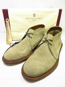 定価74.000円 未使用【SLOWEAR スローウエア】 13207 SW460 400 スエード チャッカブーツ 靴 (メンズ) 41 ライトベージュ ◯3...