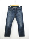 極美品 【RRL ダブルアールエル】 BOY FIT JAPAN WOVEN セルビッチ 赤耳 デニム USA製 12575 (レディース) size27 イン...