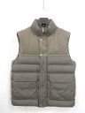超美品【モンクレール MONCLER】RANCE ランス ロゴパッチ スタンドカラー 最高級切替ダウンベスト ジレ(メンズ)2 カーキグレー系◯17MB4430...