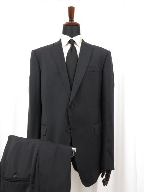 未使用 【エンポリオアルマーニ EMPORIO ARMANI】 M LINE 2B 紺無地 スーツ (メンズ) size54 濃紺 ネイビー 11VMEB 01504 ◯27EMP297◯ 【中古】