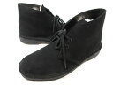 未使用 【クラークスオリジナルス Clarks ORIGINALS】 26138227 スエード デザートブーツ 靴 (メンズ) sizeUK6.5G ブラック...
