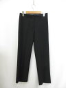 美品【プラダ PRADA】 ストレッチスラックス パンツ (レディース) size42 ブラック イタリア製 ◯33LP2550◯ 【中古】
