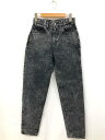 極美品【セリーヌ CELINE】 W-CJ-003 5ポケット ウォッシュ加工 テーパードデニム パンツ (レディース) size25 ダークグレー系 ◯33L...