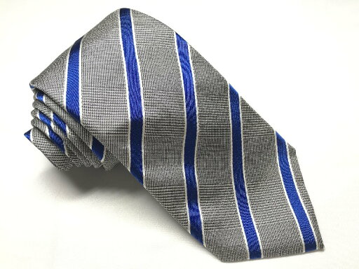 超美品 【マッシモドゥッティ Massimo Dutti】 ストライプ レジメン柄 シルク 絹 ネクタイ (メンズ) ライトグレー系 ◯27KSM1812【中古】 超美品 【マッシモドゥッティ Massimo Dutti】 ストライプ レジメン柄 シルク 絹 ネクタイ (メンズ) ライトグレー系 ◯27KSM1812【中古】