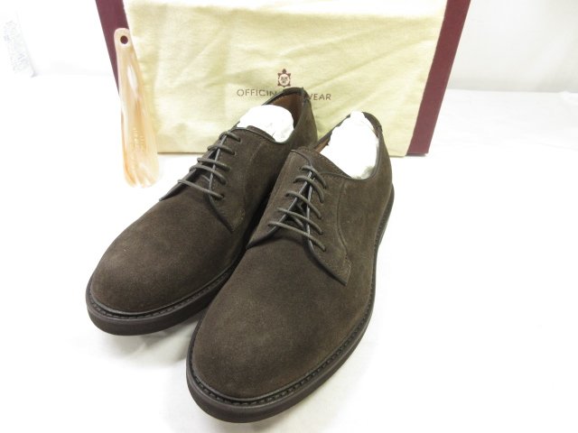 定価74.800円 未使用【OFFICINA SLOWEAR スローウエア】 130137 SW323 625 スエード ダービー シューズ 靴 (メンズ) 4...