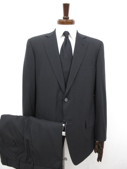 未使用品【ブルックスブラザーズ Brooks Brothers 】19-01-5107 2ボタン スーツ(メンズ) 40SHT ブラック ストライプ柄 ◯32RMS0996○ 【中古】