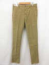未使用 【インコテックス INCOTEX】 12S100 40611 405 定価41800円 コットンスラックス パンツ (メンズ) size31 ブラウン系...