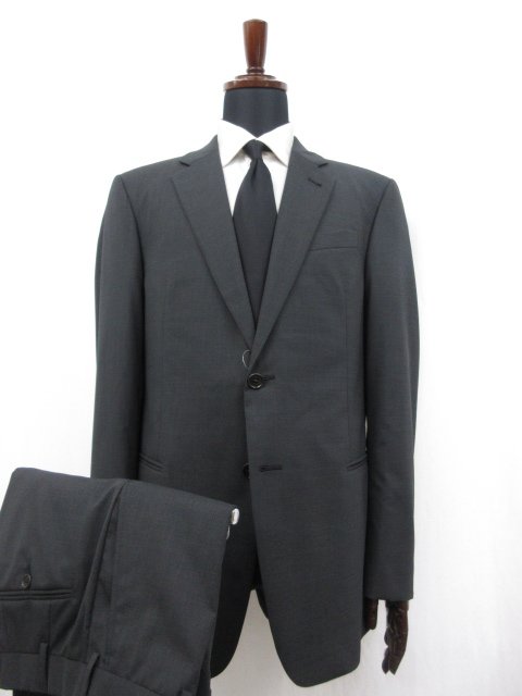 未使用品 【エンポリオアルマーニ EMPORIO ARMANI】 G LINE 2ボタン スーツ (メンズ) 54 チャコールグレー 無地 1ZVGBA 2153J ◯27EMP054 【中古】