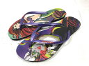 未使用 【ハワイアナス Havaianas×ディズニー】 リトルマーメイド アリエル ビーチサンダル 靴 (レディース) size39-40 紫 ◯30LZ48...
