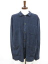 未使用 【ザノーネ ZANONE】 812592 ZM335 Z0542 定価40700円 パイル地 長袖カーディガン (メンズ) size50 ネイビー系 ◯...