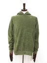 未使用【ザノーネ ZANONE】 812593 ZM335 Z4115 定価40700円 パイル地 プルオーバーパーカー (メンズ) size50 グリーン系◯...
