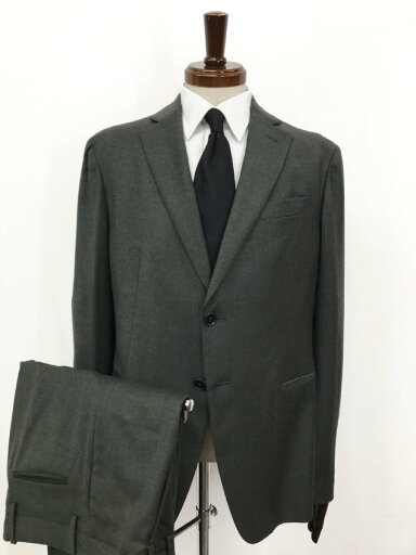 未使用品 【エンポリオアルマーニ EMPORIO ARMANI】 F LINE フランネル調 2B スーツ (メンズ) 50 グレー系 無地 11GFA0 11501 ◯27EMP237◯ 【中古】 未使用品 【エンポリオアルマーニ EMPORIO ARMANI】 F LINE フランネル調 2B スーツ (メンズ) 50 グレー系 無地 11GFA0 11501 ◯27EMP237◯ 【中古】