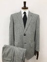 極美品【ランバンコレクション LANVIN COLLECTION】 織柄 シングル2Bウールスーツ (メンズ) sizeR48-45/88 グレー 278-45...