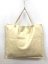 【ジルサンダーJIL SANDER】 ZIP TOTE MD レザー トートバッグ (レディース) アイボリー系 ○5HT2890○ 【中古】