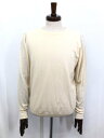 超美品【ジョンスメドレー JOHN SMEDLEY】 ウール100% ハイゲージ 長袖ニット (メンズ) sizeM クリーム系 ◯35MN5790◯ 【中古】