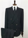 美品【ポールスミスコレクション】 ウール100% ストライプ柄 微起毛 ダブル4ボタンスーツ (メンズ) sizeM ブラック FH-J2020-01◯33RMS1054 【中古】(4)