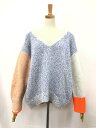 極美品【GALERIE VIE ギャルリーヴィー】23-02-65-02305 微起毛 長袖ニット (レディース) sizeS ホワイト系 ◯35LN5682◯...