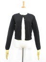 美品【ポールカ PAULE KA】 ウール100% 編み柄 ニットカーディガン (レディース) sizeM ブラック ◯33LN5661◯ 【中古】(4)